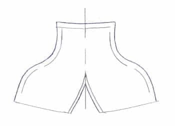 back shoe pattern of Oxford shoes back shoe pattern of Oxford shoes