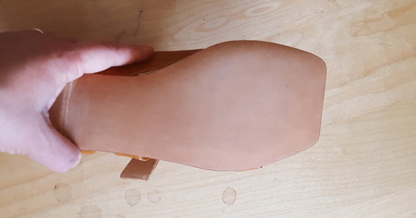 sandal-last Pure natural soft and smooth leather sole