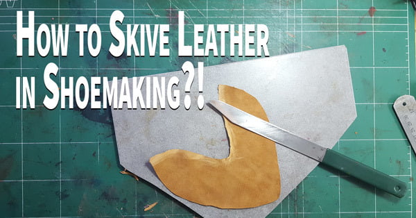 Shoemaker knife and leather for shoes