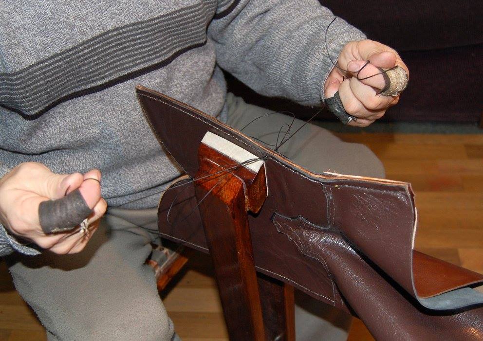 Hand Saddle Stitching